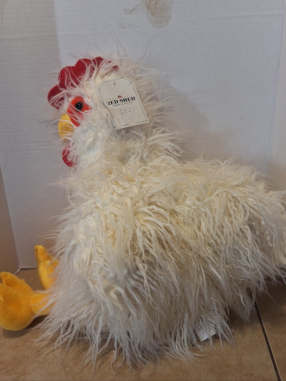 Chicken Plush Stuffed Toy Hen Red Shed 15” Fluffy Farm Soft Realistic Chicks